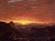 Frederic Edwin Church Morning, Looking East over the Hudson Valley from the Catskill Mountains Sweden oil painting reproduction